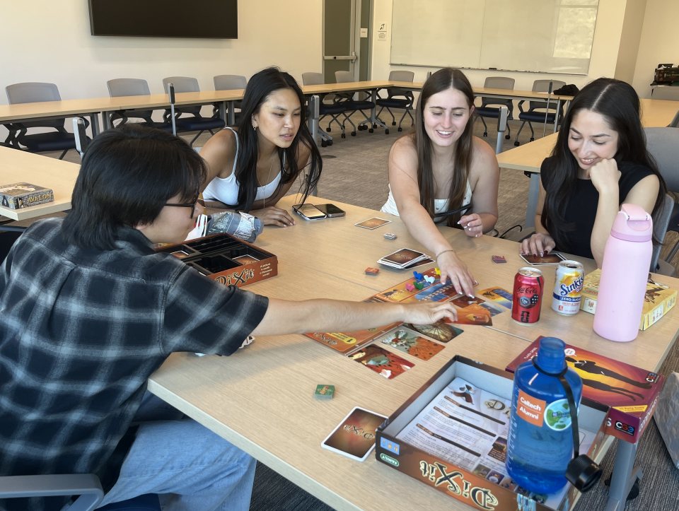 BEDLab members playing Dixit at the end-of-year party